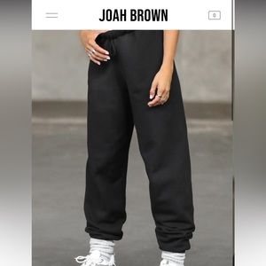 Joah Brown oversized terry sweatpant in black sz S/M
